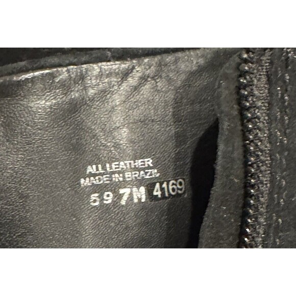 Tory Burch Size 7 Black Luxe Suede Round Toe Stiletto Zip Ankle Boots $450 - Picture 5 of 15